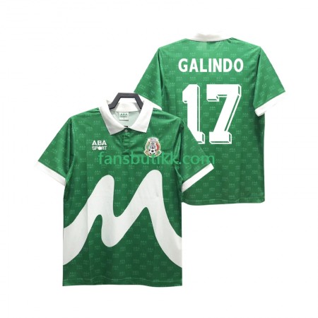 Fotballdrakt Mexico GALINDO 17 1995 Retro Hjemmetrøye Kortermet